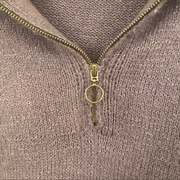 Lavender quarter zip sweater - Picture 5 of 7